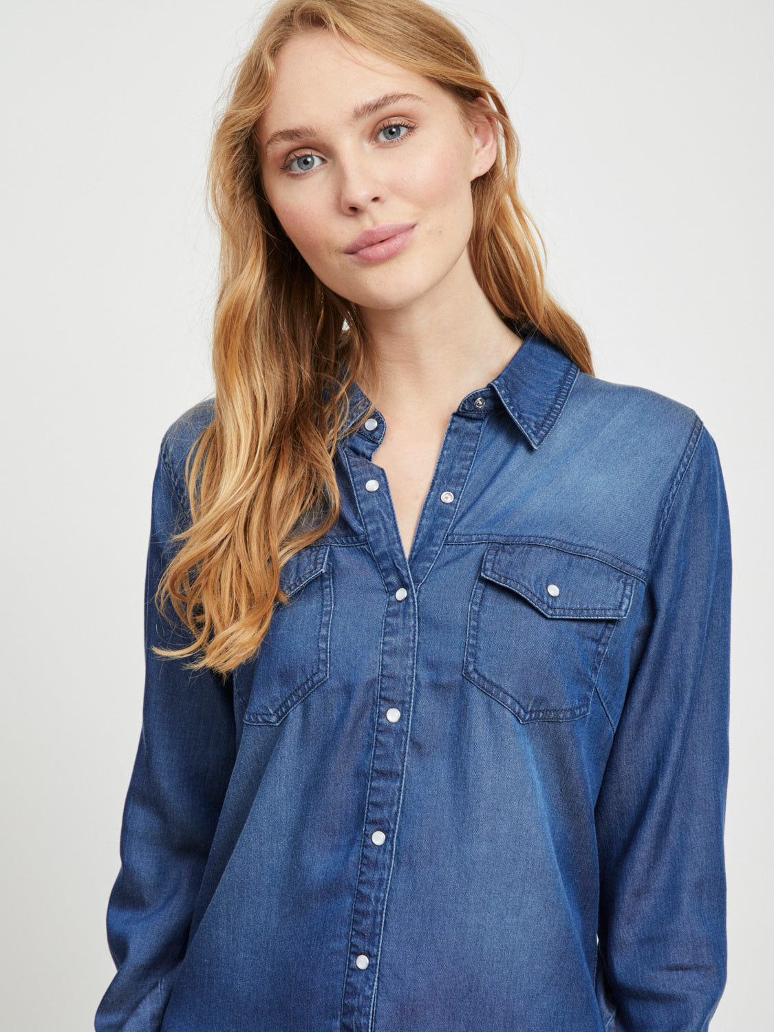 VIBISTA Shirts - dark blue denim