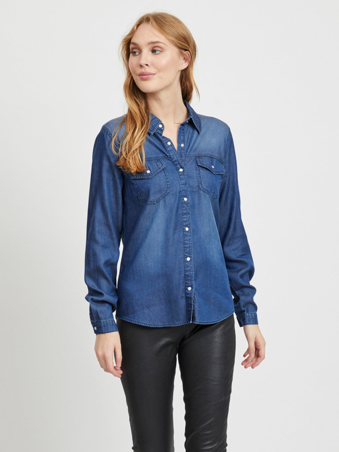 VIBISTA Shirts - dark blue denim